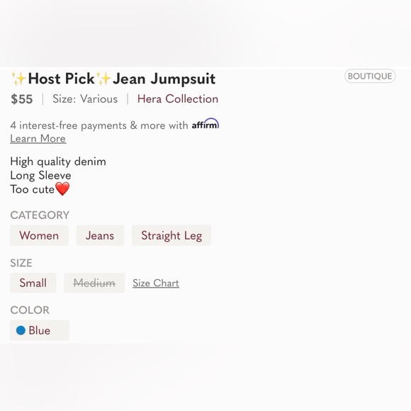 ✨Host Pick✨Jean Jumpsuit - Picture 10 of 10